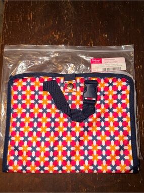 thirty-one Tropical Twist Fold-up Travel Organizer Case with Navy Trim